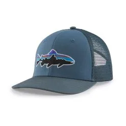 Patagonia Fitz Roy Fish LoPro Trucker Hat / Pigeon Blue