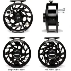 Hatch Outdoor HATCH Iconic 9 Plus Flugrullar 12 Hatch Outdoor HATCH Iconic 9 Plus Flugrullar -Flugor säljbutik 9plus black silver