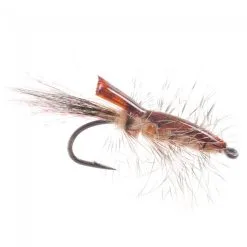 Flyfishing Masters Brown And Tan Featherback Shrimp