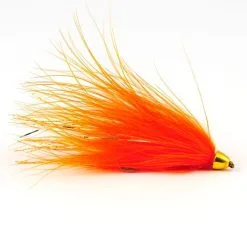 Tungsten Conehead Leech Hot Orange