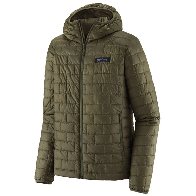 Patagonia Men's Nano Puff Fitz Roy Trout Hoody - Basin Green 3 Patagonia Men's Nano Puff Fitz Roy Trout Hoody - Basin Green