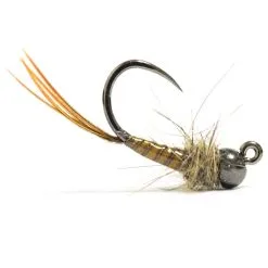Flyfishing Masters RP's Black Tungsten Quill Jig Nymph