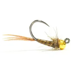 Flyfishing Masters RP's Gold Tungsten Quill Jig Nymph