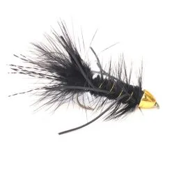 Conehead Rubberleg Wolly Bugger Black
