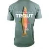 R.L. Winston Winston TROUT TECH T-Shirts - Moss Green -Flugor säljbutik winston tech tshirt
